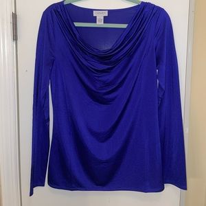 Carmen Royal blue long sleeve shirt Sz M